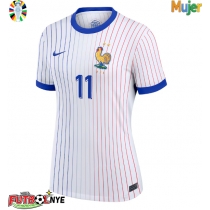 Camiseta Francia Ousmane Dembele #11 Visitante Equipación para mujer Eurocopa 2024 manga corta